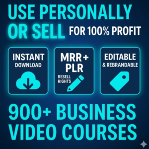 1,000+ Business Courses Mega Bundle (PLR/MRR)