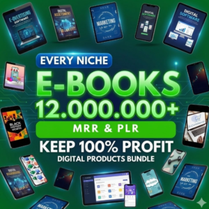 12M+ Mega eBook & Course Library: Full Resell Rights