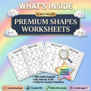 33,500+ Mega Kids Educational Bundle: Worksheets & Activities [PLR/MRR]