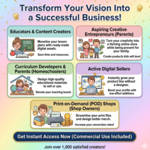 33,500+ Mega Kids Educational Bundle: Worksheets & Activities [PLR/MRR]