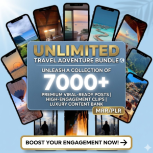 Faceless Travel Reels Bundle – Beach & Resort Videos (PLR/MRR)