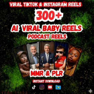 300 AI Baby Podcast Reels – Viral Content Bundle