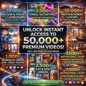 100K+ AI Viral Reels Vault | PLR & MRR Master Bundle