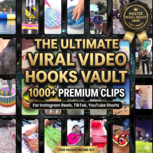 1000+ Viral Video Hooks | Master Resell Rights (MRR/PLR)