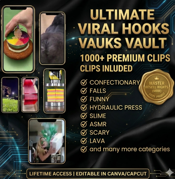 1000+ Viral Video Hooks | Master Resell Rights (MRR/PLR) - Image 2