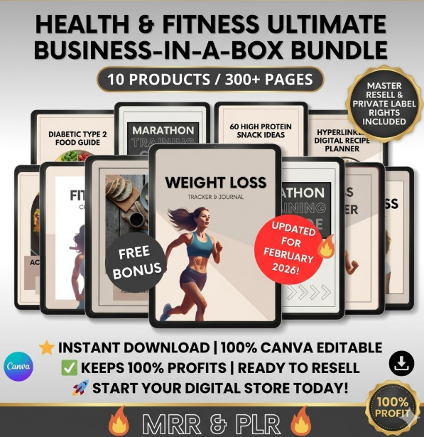 All-In-One Health & Fitness PLR/MRR Resell Kit