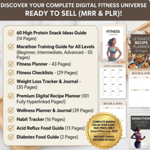 All-In-One Health & Fitness PLR/MRR Resell Kit