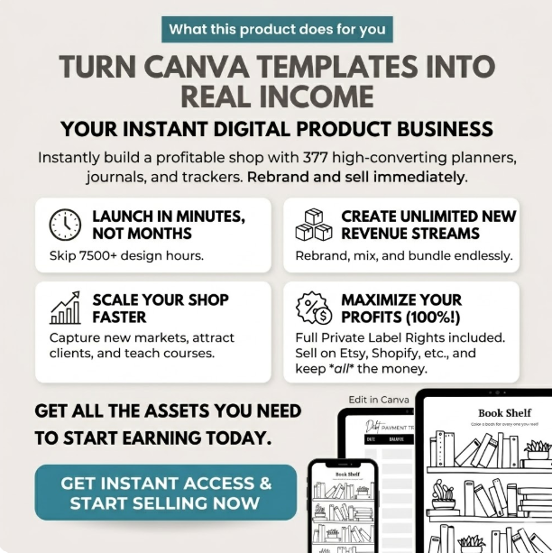 Canva Planner Mega Bundle – 10,500 Templates (PLR/MRR) - Image 7
