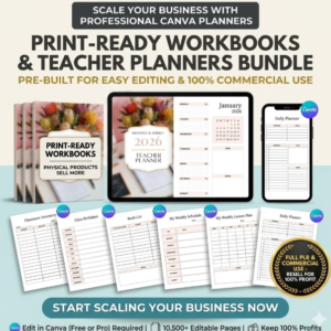 Canva Planner Mega Bundle – 10,500 Templates (PLR/MRR)
