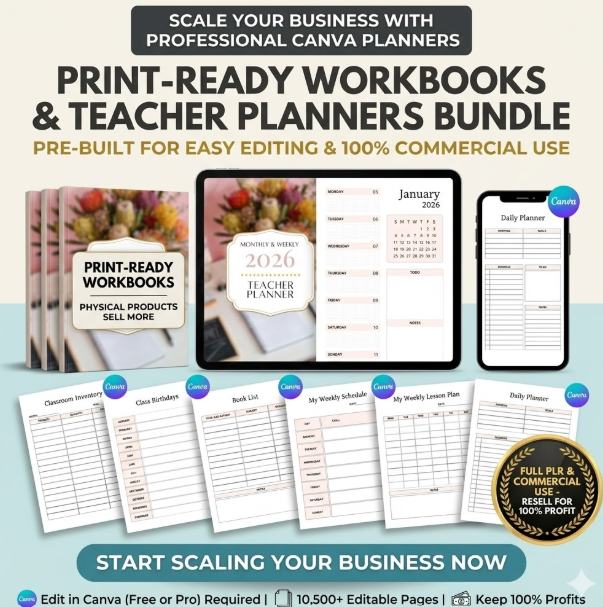 Canva Planner Mega Bundle – 10,500 Templates (PLR/MRR) - Image 5