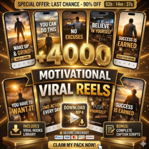Motivational Reels Bundle – 4000+ Videos (PLR/MRR)