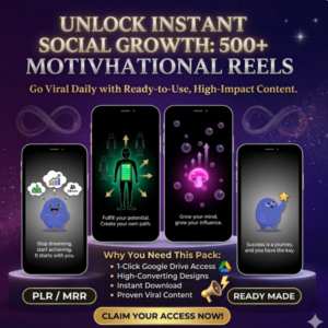500+ Faceless Motivational Reels (PLR/MRR)