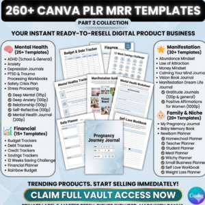 Ultimate 15k+ Canva Template Vault | PLR & MRR Resell Rights