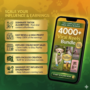 4000+ Viral Pet Clips Library – Dog & Cat Reels Ready to Post (PLR/MRR Included)