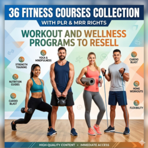 36 Done-For-You Fitness Courses with Full Resell Rights (PLR + MRR)