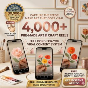 Done-For-You 4000+ Craft & DIY Reels | PLR + MRR | Grow Your Page Fast
