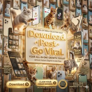 2200+ Viral Cat Reels Bundle — Done-For-You Content Library to Grow & Monetize Fast