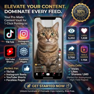2200+ Viral Cat Reels Bundle — Done-For-You Content Library to Grow & Monetize Fast