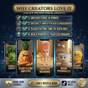 Ultimate Viral Reels Pack: 1200+ AI Talking Object Videos (PLR/MRR) — Post & Profit